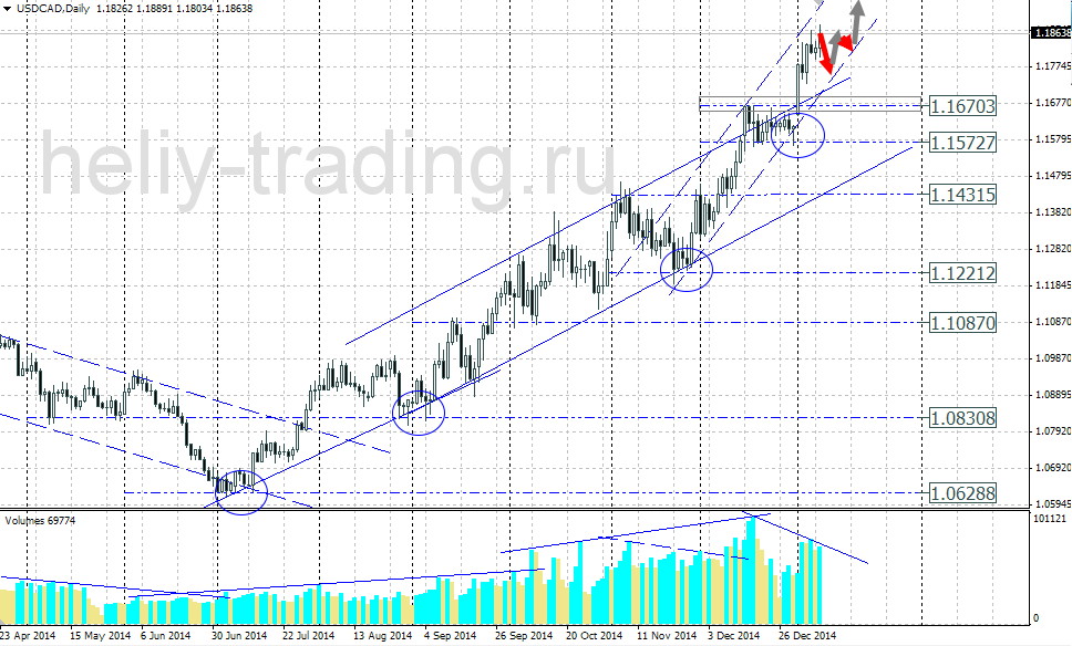 Технический прогноз по USDCAD на 12.01.2014 – 16.01.2015