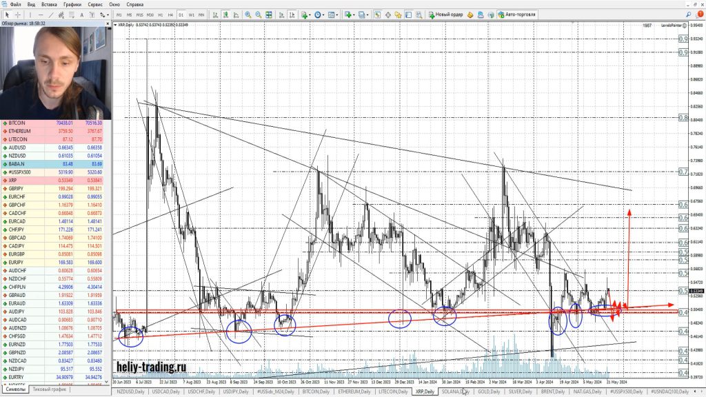 Прогноз форекс, акций и криптовалюты на 23 — 24 мая 2024